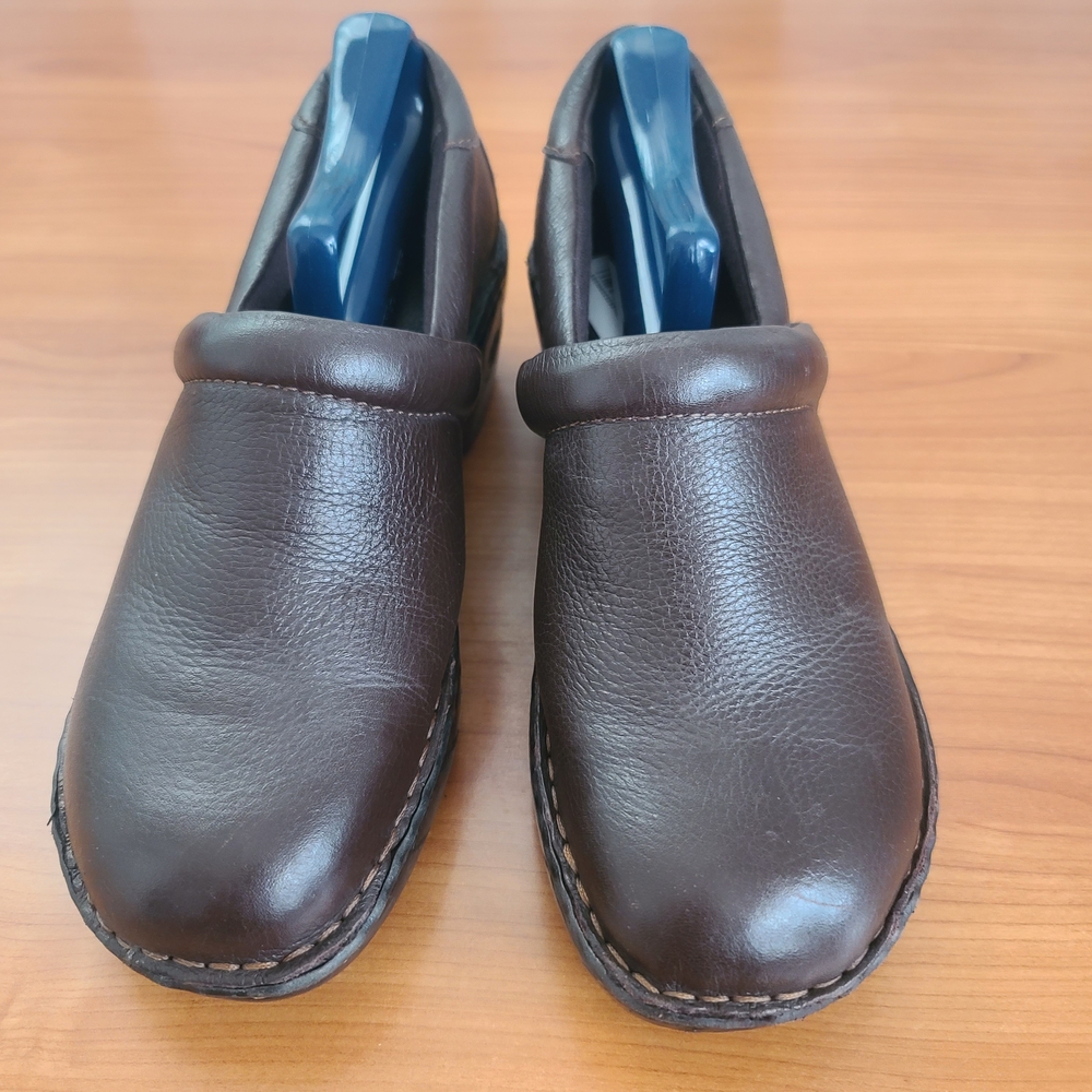 B.O.C Born Concept Shoes Womens  Slip On Clog Leather‎ Round Toe Casual Sz 9.5 - Picture 3 of 8